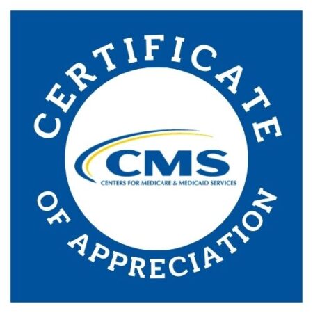 Centers for Medicare and Medicaid Services certificate of appreciation logo