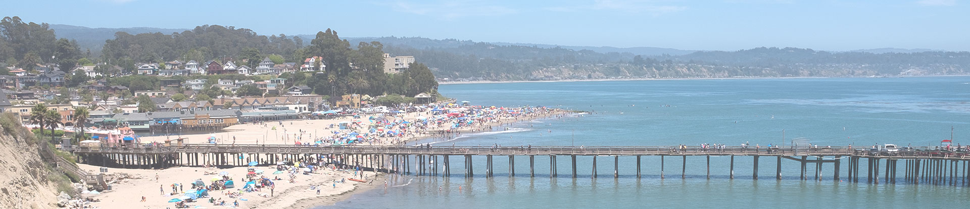 beach boardwalk and pier