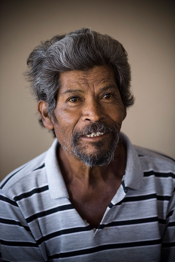 closeup of person smiling