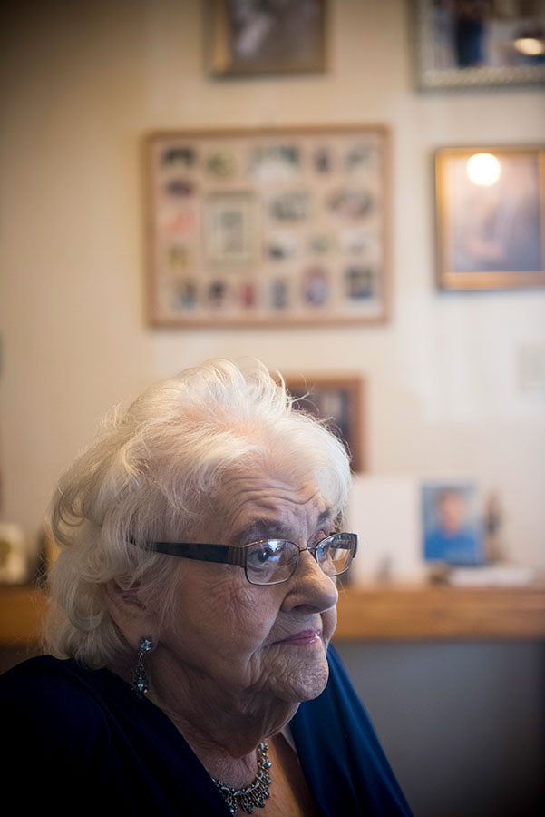 closeup of elderly person