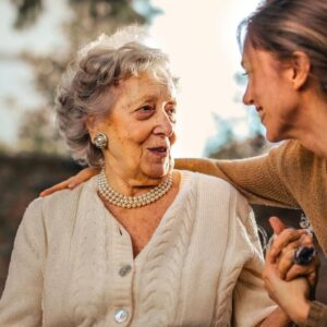 daughter with elderly mother